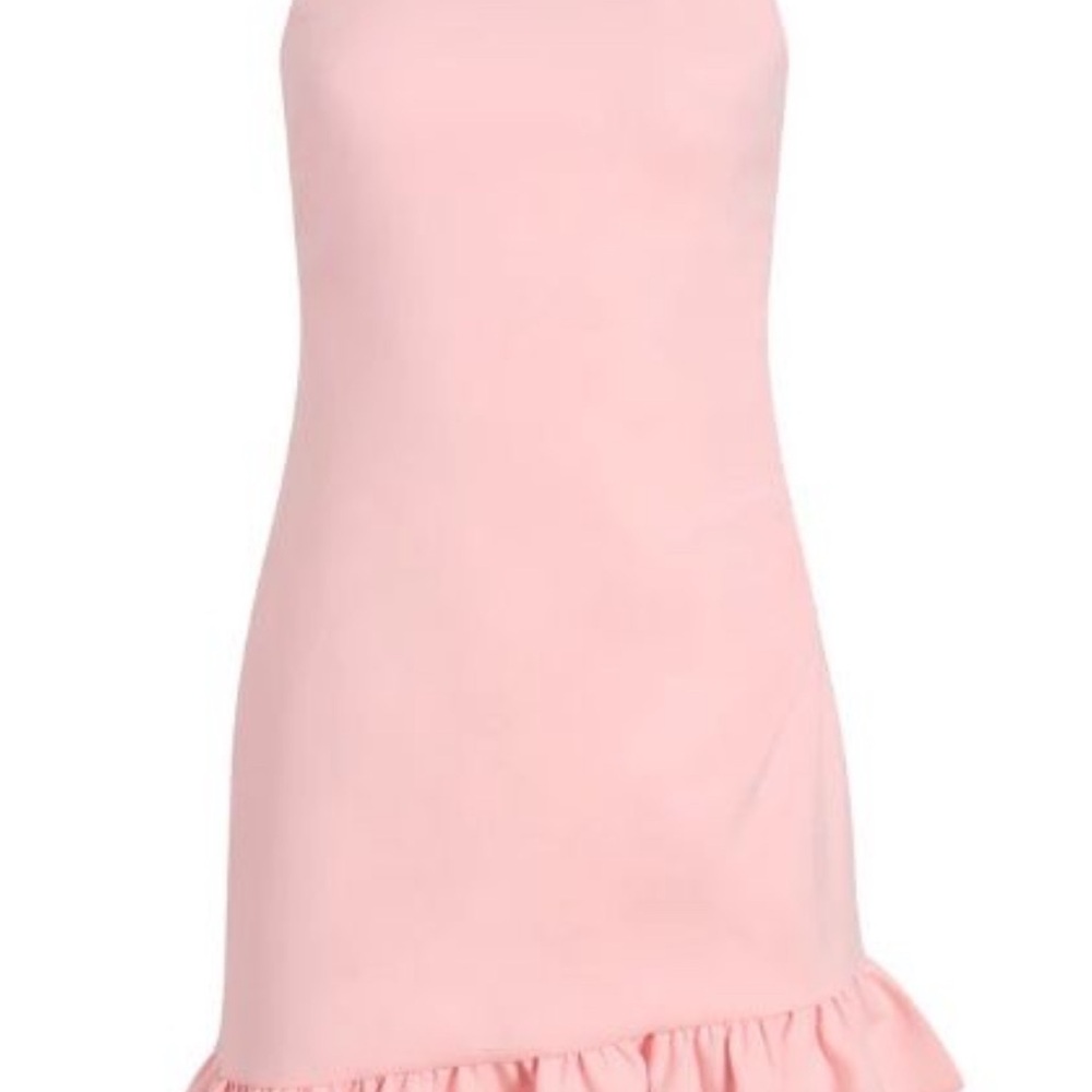 LIKELY Tina Asymmetric Ruffle Hem Minidress